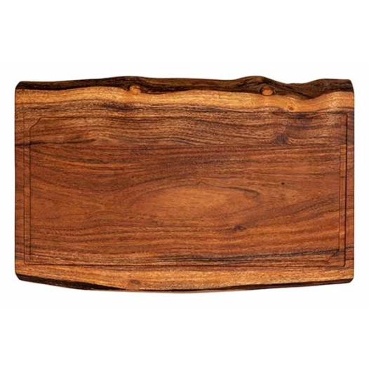 planche à découper large - acacia - 55 x 35 x h3.5 cm - forged