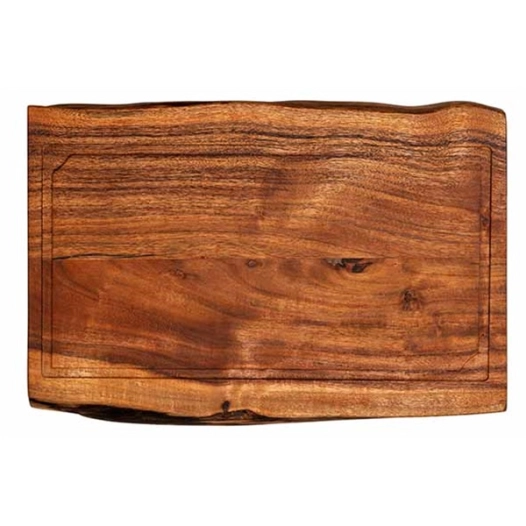 planche à découper medium - acacia - 45 x 30 xh3.5 cm - forged