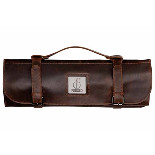 12 rouleau de couteau en cuir - 16 x 43 x h4 cm - forged