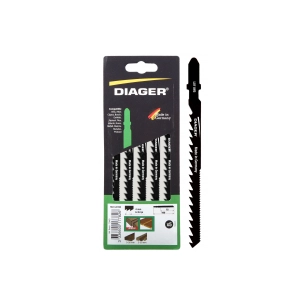 lames de scies sauteuses hcs pour bois - coupe courbe réf. l011w5désignation 5 lameslongueur 100 / 75 mmdenture 6 tpi (4 mm)fixa