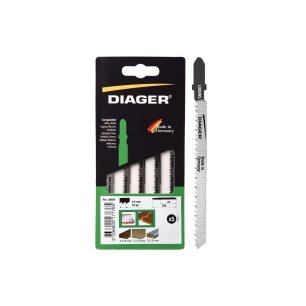 lames de scies sauteuses hcs pour parquet - coupe courbe réf. l005w5désignation 5 lameslongueur 100 / 75 mmdenture 10 tpi (2,5 m