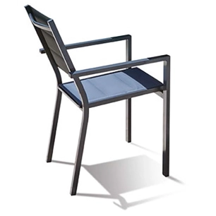 fauteuil de jardin anthracite - ibiza - jardiline