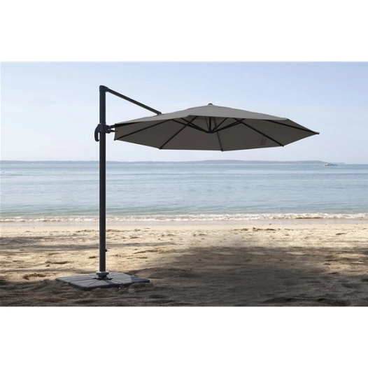 parasol excentré éco bleu canard - ø 3 m - tobago - jardiline