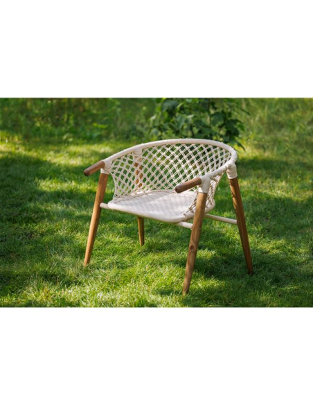 fauteuil 1/2 rond en macramé - rodrigues - jardiline