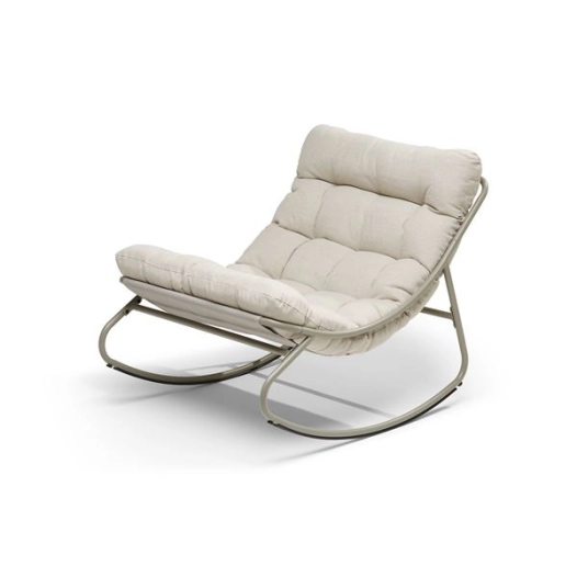 fauteuil bascule coussin rembourré - deauville - jardiline