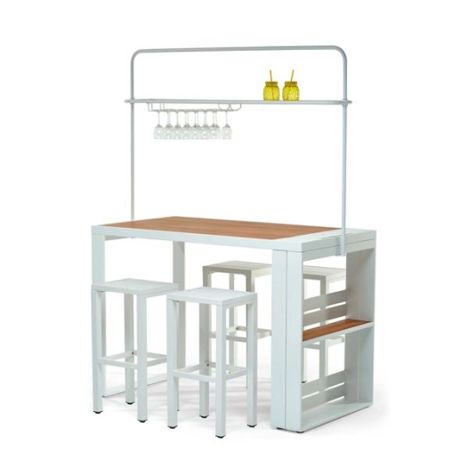 ensemble table bar mange-debout - cannes - jardiline