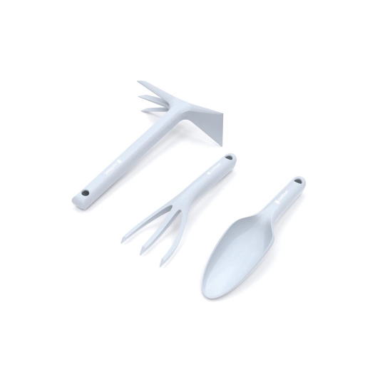 ensemble d'outils de jardinage pastel