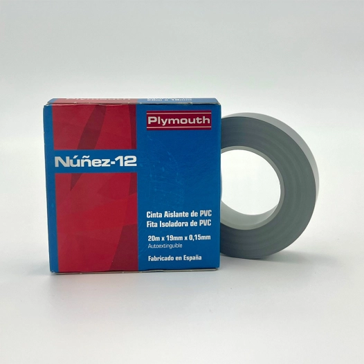 ruban isolant pvc gris haute adhérence 20 m x 19 mm x 0,15 mm