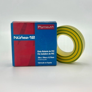 ruban isolant pvc t/t haute adhérence 20 m x 19 mm x 0,15 mm