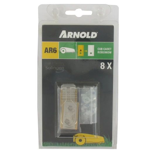 jeu de 8 lames pour robot tondeuse robomow rk4000 pro