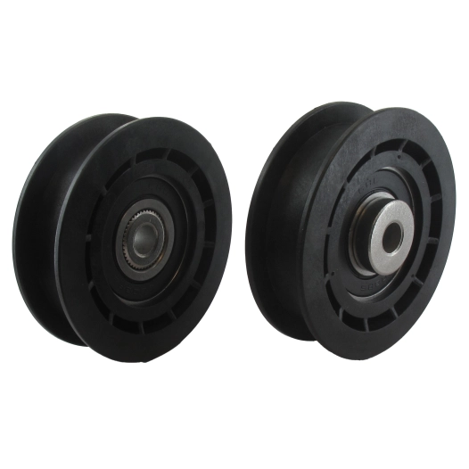 poulie à gorge plate sur roulement adaptable à plusieurs tondeuses commerciales toro et exmark. remplace origine 120-7082.