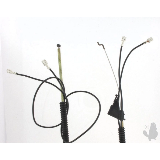câble d'accélération adaptable pour débroussailleuse husqvarna modèle 232r. remplace origine: 502 20 69-01 longueur câble:1040mm