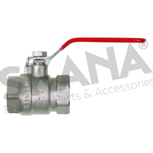 vanne à bille laiton chromée filetage 1''- 1''.