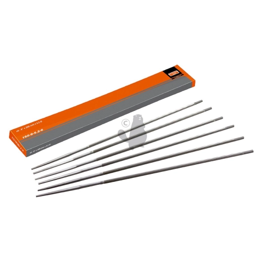 lime ronde bahco pour chaîne de tronçonneuse. diamètre 5,5mm. (vendue par 6) -pl