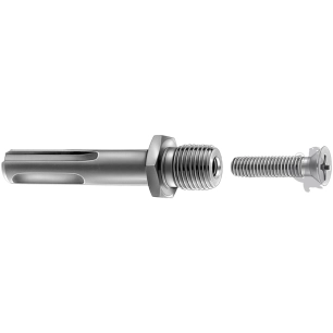adaptateur sds permettant le montage de mandrins en trou taraudé 1/2 x 20 sur des marteaux perforateurs ou perceuses à percussio