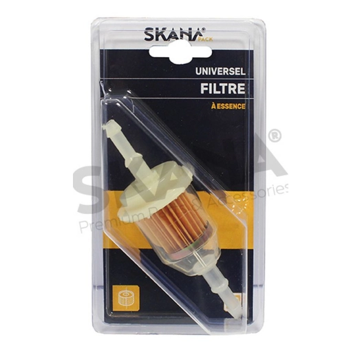 filtre à essence universel. ø embouts : 6,35 et 7,94 mm.