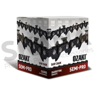 rouleau de chaîne de tronçonneuse ozaki semi-carrée 3/8 ,050 100 pieds avec maillon anti-rebond.
