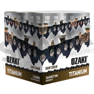 rouleau de chaîne de tronçonneuse ozaki semi-carrée ,3/8 ,050 100 pieds avec induction titane des couteaux.
