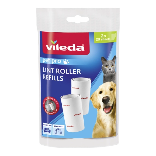 remplacement du rouleau anti-peluches pet pro . 2 x 29 feuilles