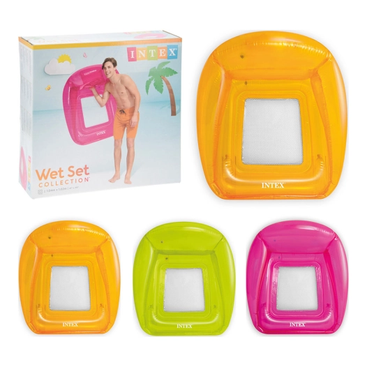 fauteuil gonflable de couleurs assorties