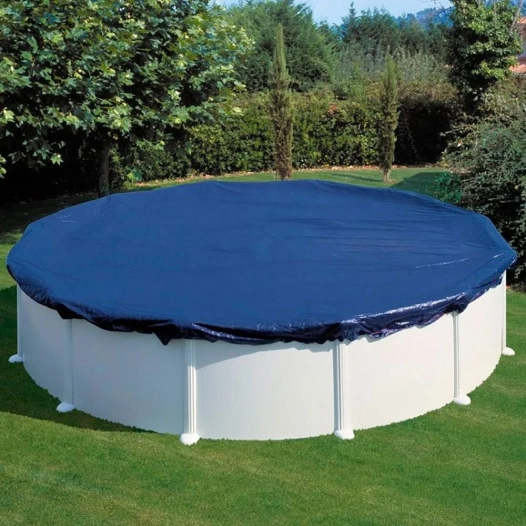 couverture de piscine ronde en acier : ø 440 cm