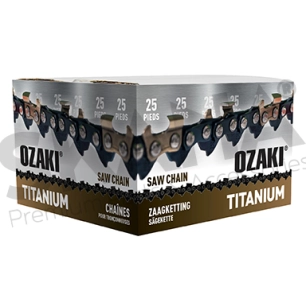 rouleau de chaîne de tronçonneuse ozaki semi-carrée .3/8 .058 25 pieds avec induction titane des couteaux.