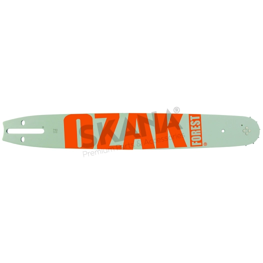 guide ozaki pro steel ( husqvarna - makita - poulan - shindaiwa / sdk / iseki - solo ) coupe 17 - 43cm. empreinte t pas: 3/8 .05