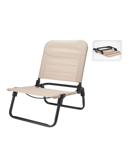 chaise de plage crème