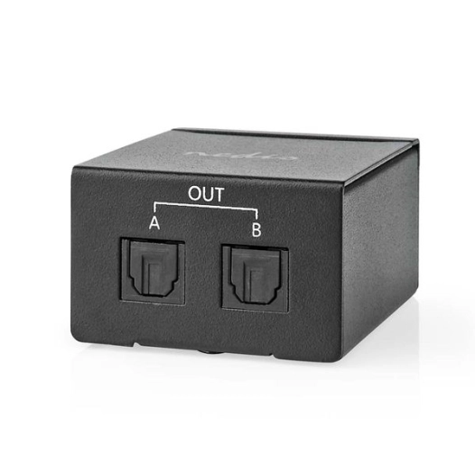 nedis répartiteur audio optique - aspl2512bk - nedis
