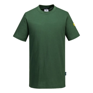 t-shirt antistatique esd - taille xxxl - vert forêt - portwest