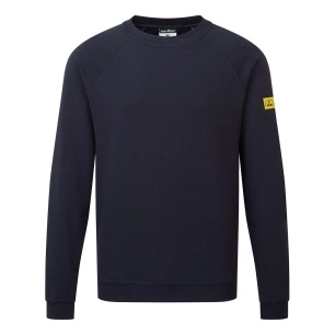 sweat shirt anti statique esd - taille xxl - marine - portwest