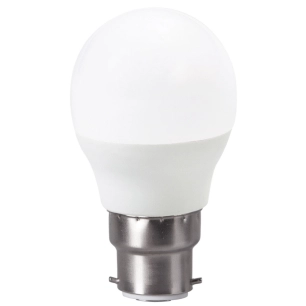 ampoule opaque classic poire led b22 5w 400lm blanc chaud - fox light