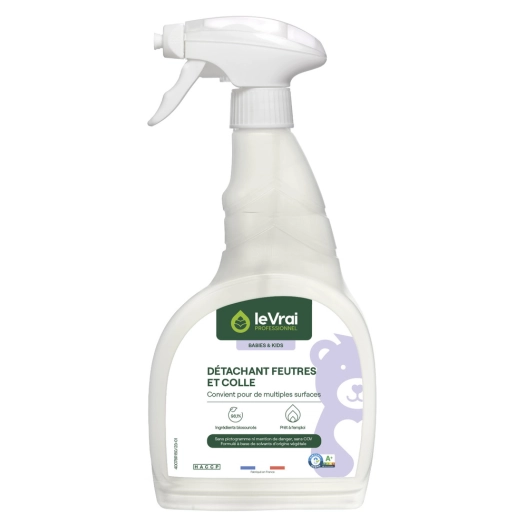 détachant feutres & colle multi-surfaces 750 ml - la vrai babies&kids pro