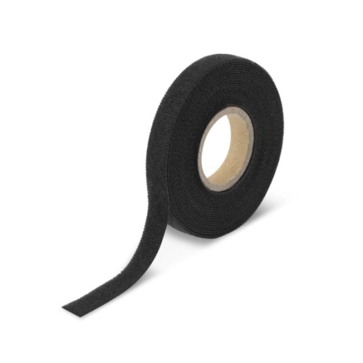 bande auto-agrippante 9 mm x 3 m noire - inofix