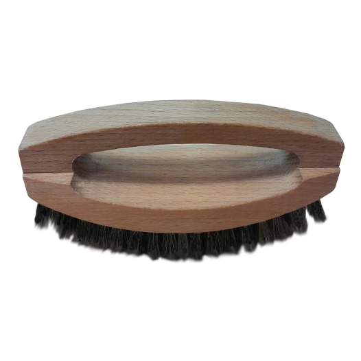 brosse meuble cintrée soie noire avec poignée - karop's