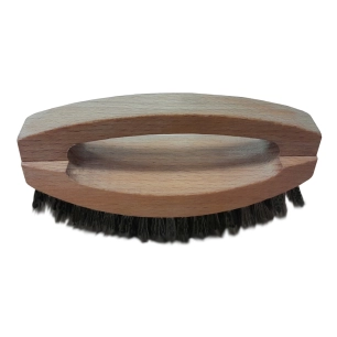 brosse meuble cintrée soie noire avec poignée - karop's