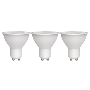 ampoule transparente spot réflecteur led gu10 1.7w 230lm blanc chaud lot de 3 - prolight