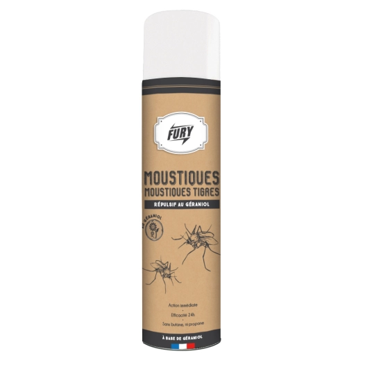 répulsif moustiques & moustiques tigres 400 ml tp19 - fury