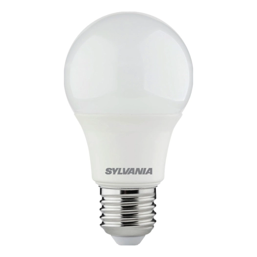 ampoule opaque classic poire led e27 4.9w 470lm blanc froid - sylvania