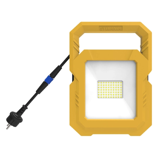 projecteur led portable filaire 30w 3000lm blanc froid - sylvania