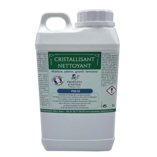 pm10 savon cristallisant nettoyant marbres & pierres 1l - produits d'antan