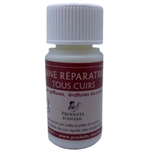 résine réparatrice tous cuirs 50 ml - produits d'antan