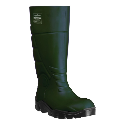 bottes pu sans sécurité o4 ci fo - taille 36 - vert - portwest