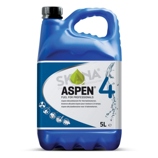 carburant essence alkylate aspen 4 - 5 litres pour moteurs 4 temps. conditionnement de 9.