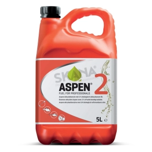 mélange carburant essence alkylate aspen 2 frt (full range technology) 5 litres pour moteurs 2 temps prêt à l'emploi avec 2% d'h