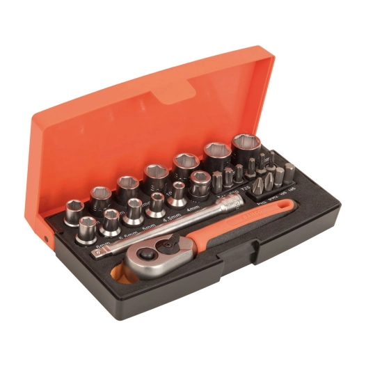 clés à douille 1/4, étui de 25 pièces
