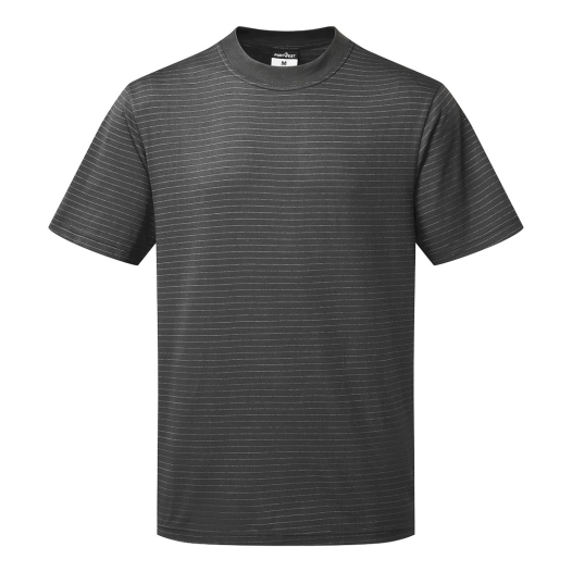 t-shirt antistatique esd - taille xl - gris zoom - portwest
