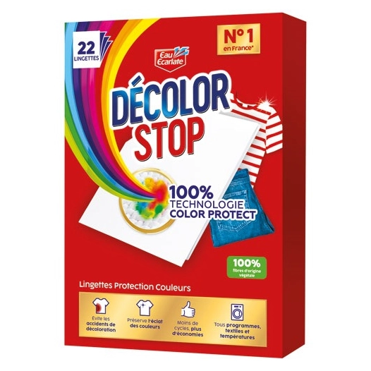 décolor stop eau ecarlate 27 lingettes - eau ecarlate