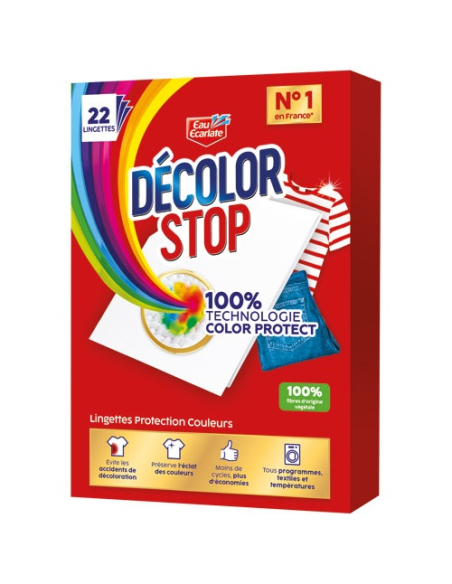 Décolor Stop Eau Écarlate Protection anti-décoloration linge - Eau Ecarlate