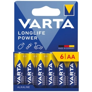 pile longlife power aa/lr06 blister de 6 - varta